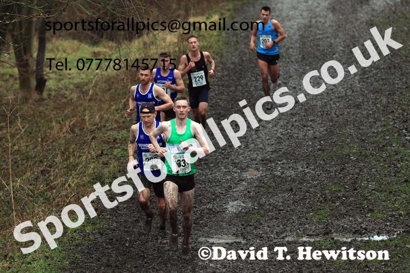Senior mens 2023 North Eastern Cross Country Champs., Temple Park, South Shields. Photo: David T. Hewitson/Sports for All Pics
